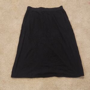 Splendid Elegant Black Midi Skirt